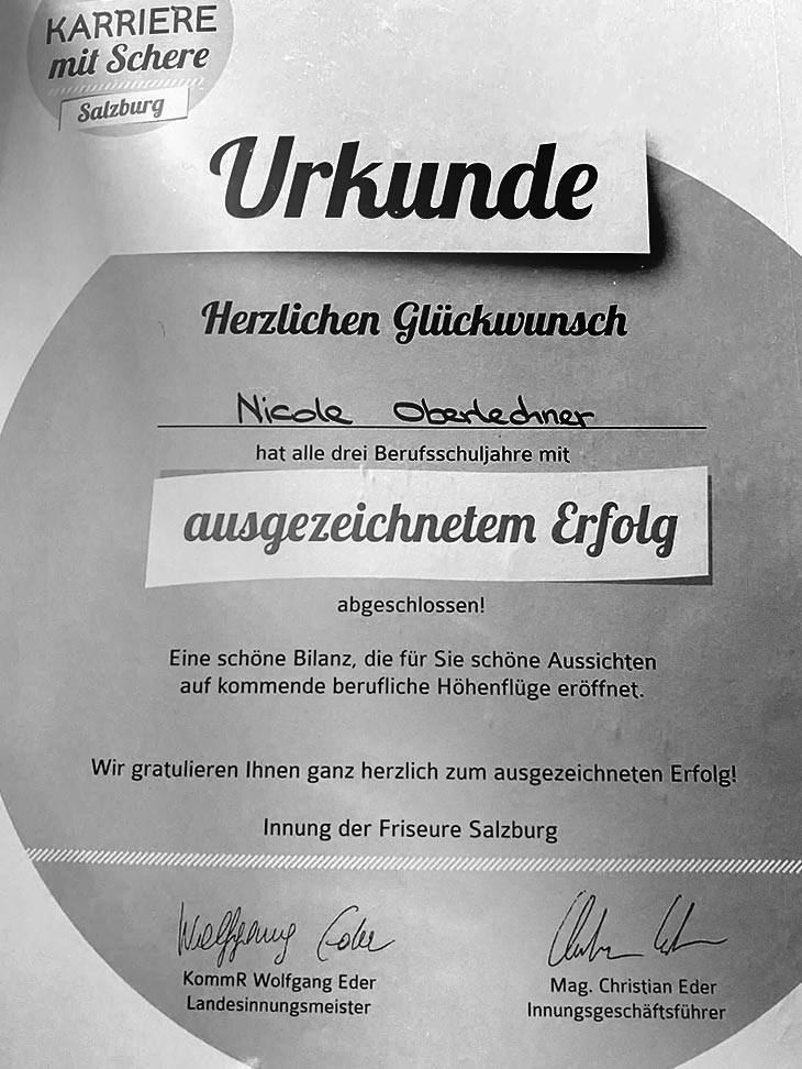 oberlechner nicole urkunde